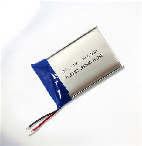 3.7V 103450 1800mAh 頭燈聚合物鋰電池